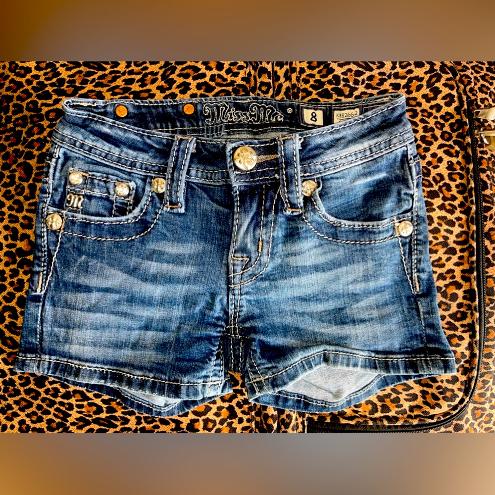 Kids miss me jean shorts